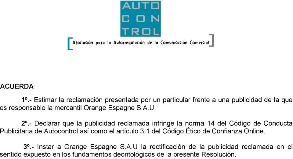 Orange Espagne S.A.U. 2º.