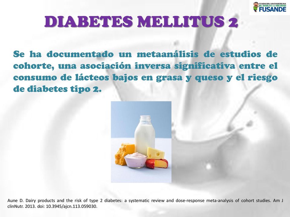 diabetes tipo 2. Aune D.