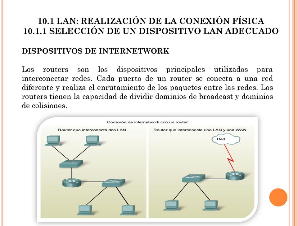 interconectar redes.