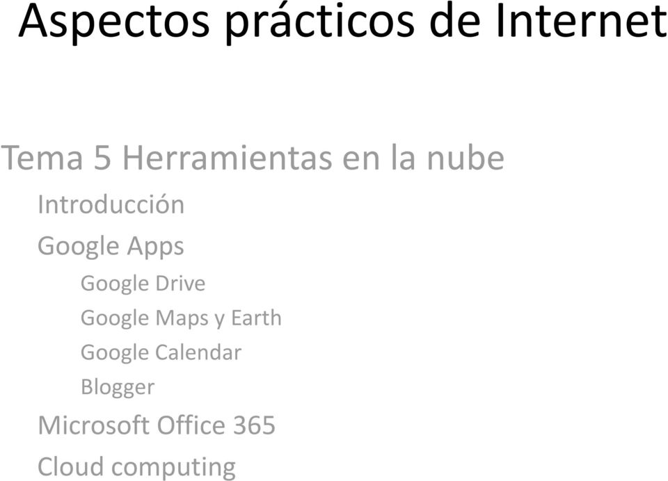 Apps Google Drive Google Maps y Earth Google