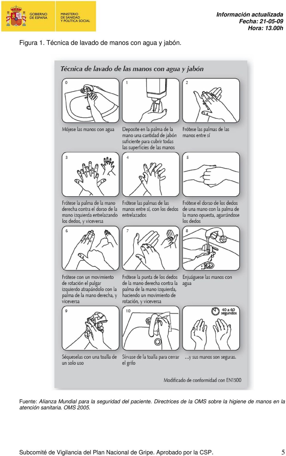 Directrices de la OMS sobre la higiene de manos en la atención