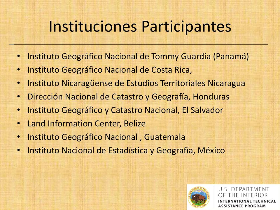 Catastro y Geografía, Honduras Instituto Geográfico y Catastro Nacional, El Salvador Land Information