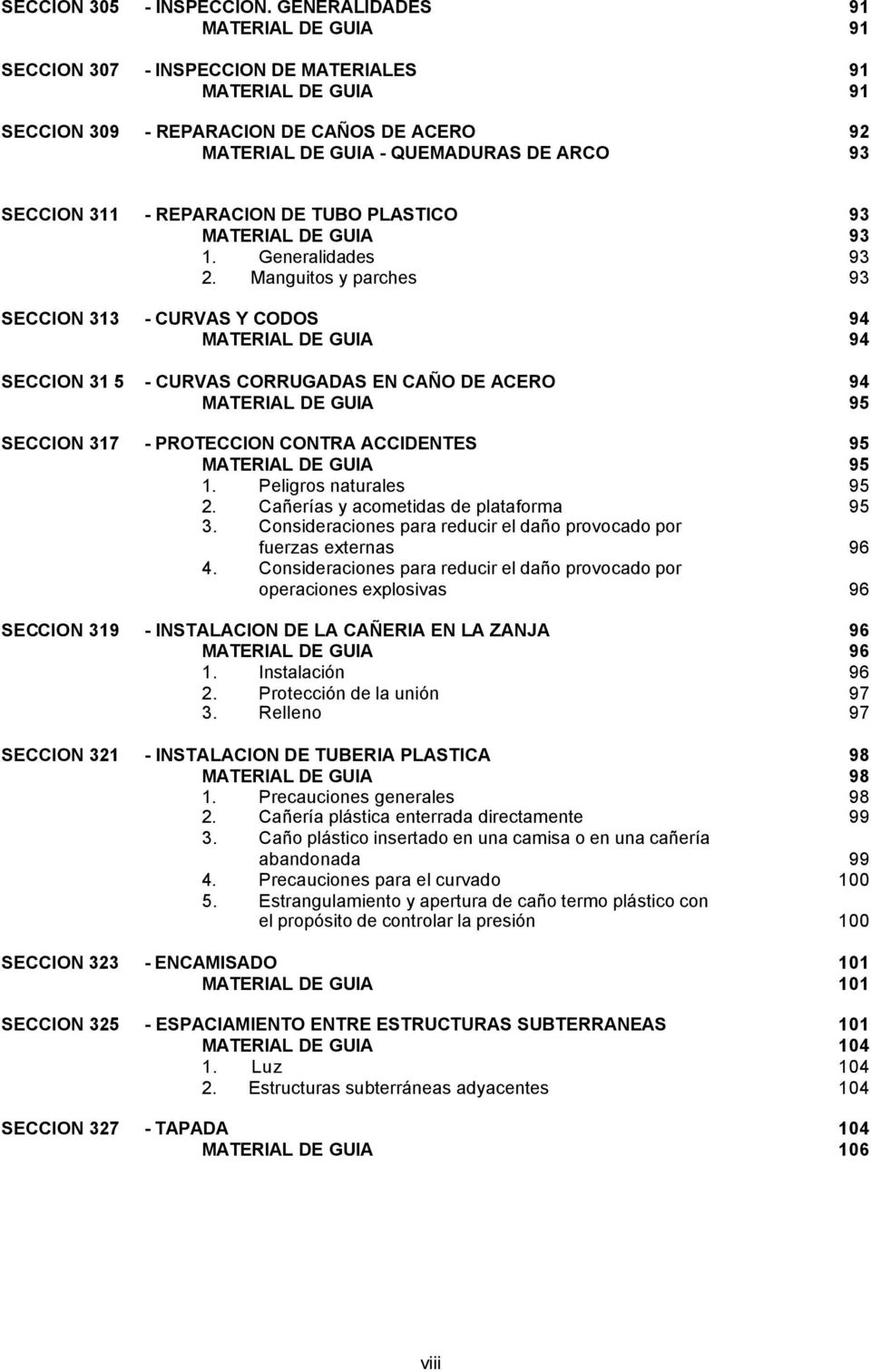 REPARACION DE TUBO PLASTICO 93 MATERIAL DE GUIA 93 1. Generalidades 93 2.