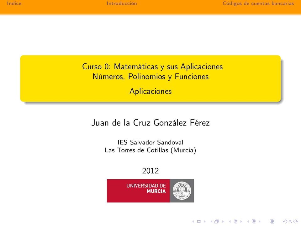 Aplicaciones Juan de la Cruz González Férez