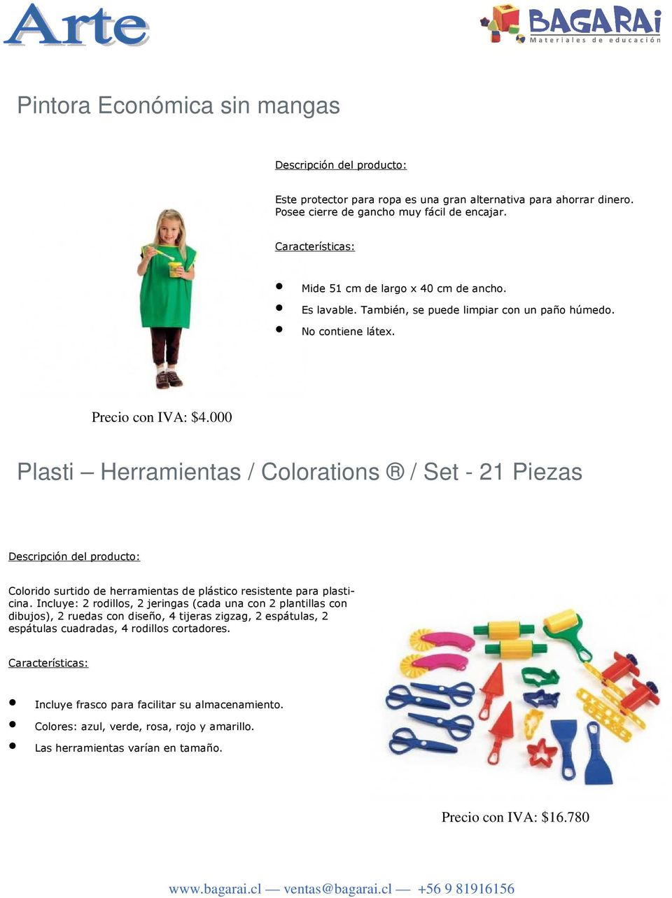 000 Plasti Herramientas / Colorations / Set - 21 Piezas Colorido surtido de herramientas de plástico resistente para plasticina.