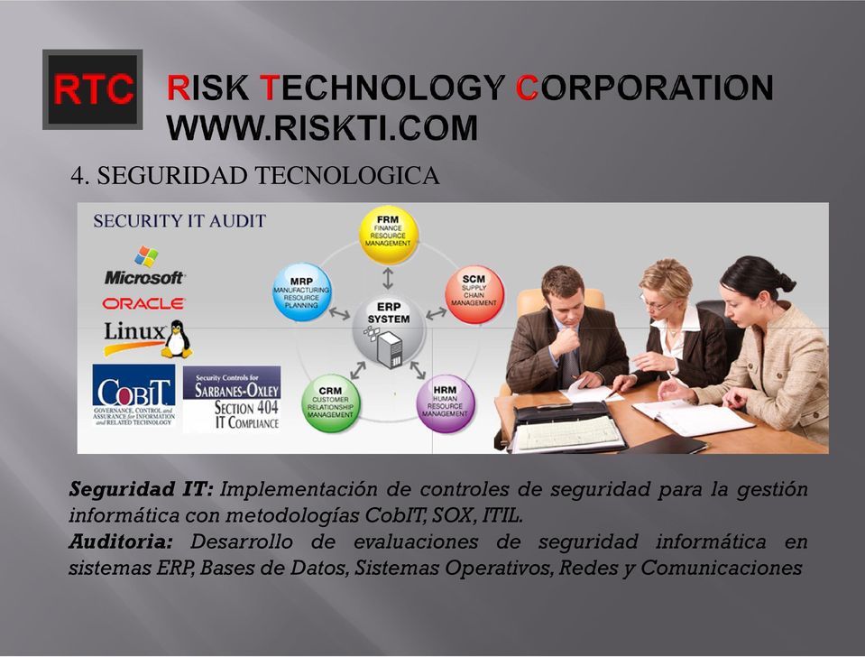 ITIL. Auditoria: Desarrollo de evaluaciones de seguridad informática