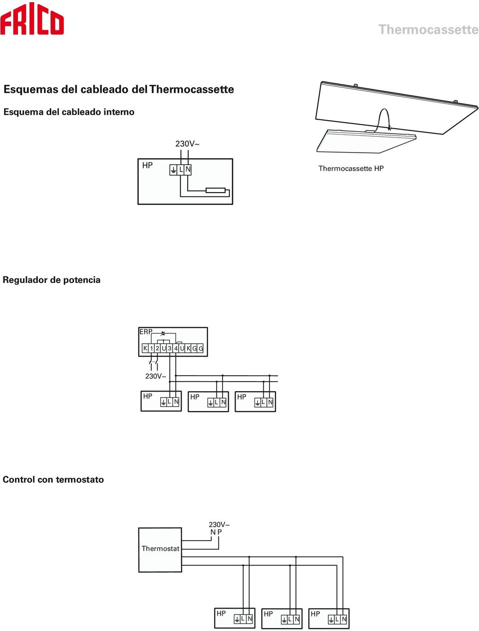 Thermocassette Regulador de potencia ERP K 1 2