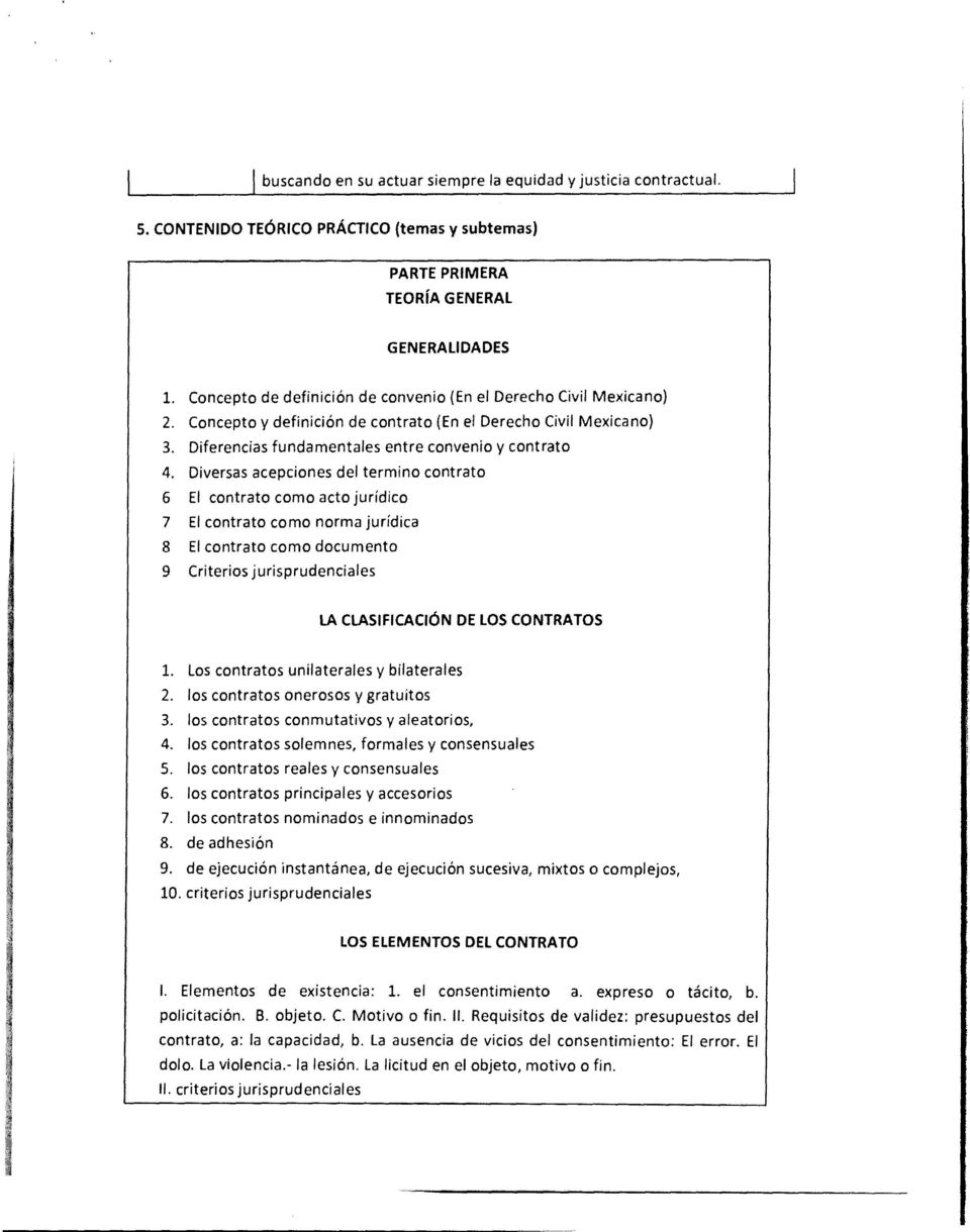 Concepto y definición de contrato (En el Derecho Civil Mexicano) 3. Diferencias fundamentales entre convenio y contrato 4.