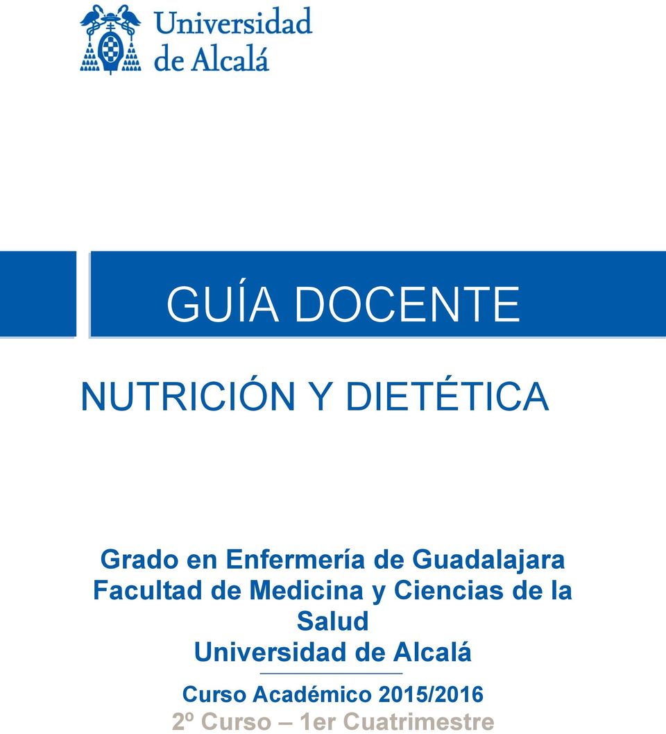 Ciencias de la Salud Universidad de Alcalá