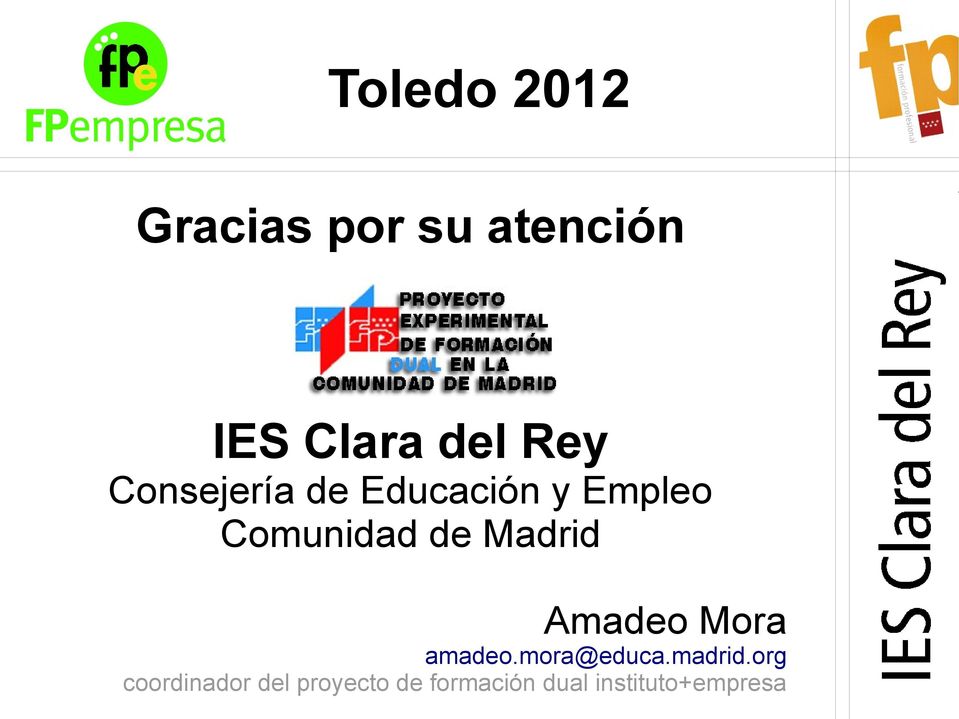 Madrid Amadeo Mora amadeo.mora@educa.madrid.