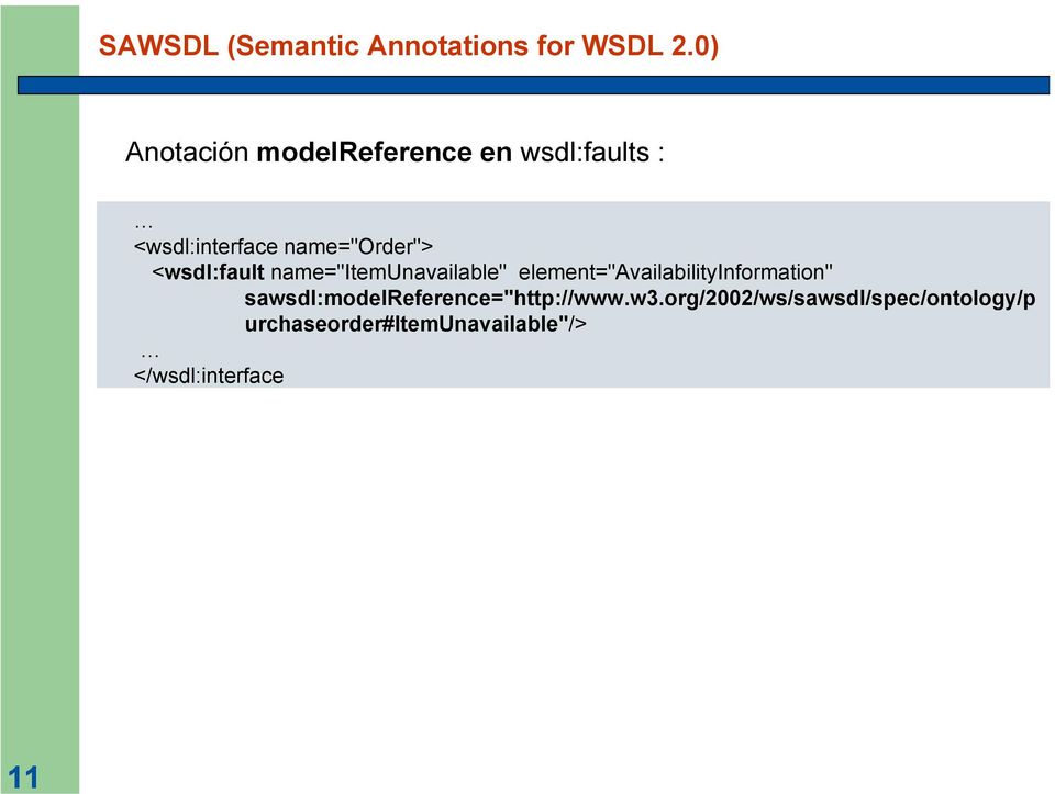 <wsdl:fault name="itemunavailable" element="availabilityinformation"