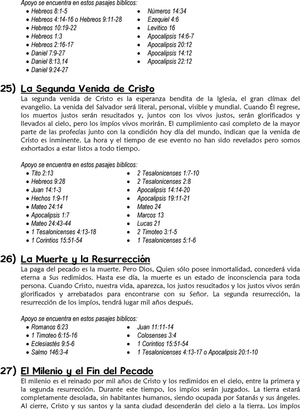 28 Creencias Fundamentales de la Iglesia Adventista del Séptimo Día - PDF  Free Download