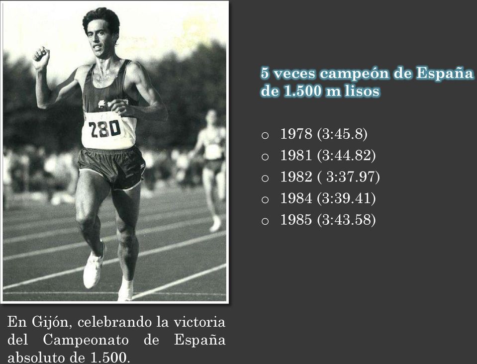 82) o 1982 ( 3:37.97) o 1984 (3:39.