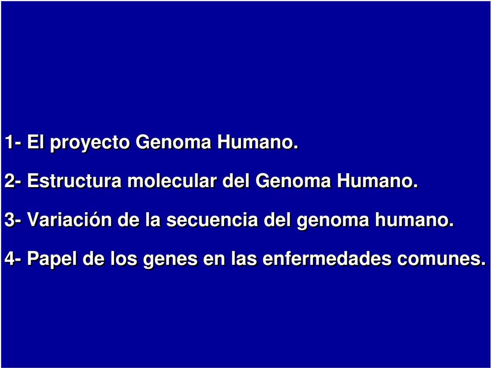 3- Variación de la secuencia del genoma