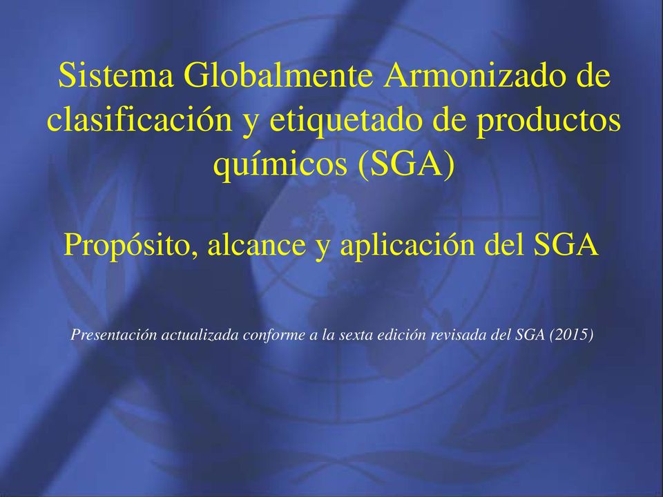 alcance y aplicación del SGA Presentación