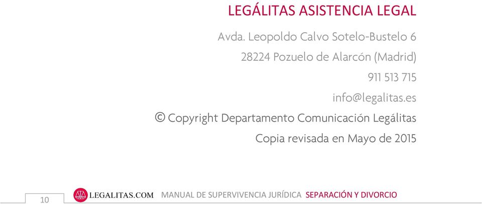 Alarcón (Madrid) 911 513 715 info@legalitas.