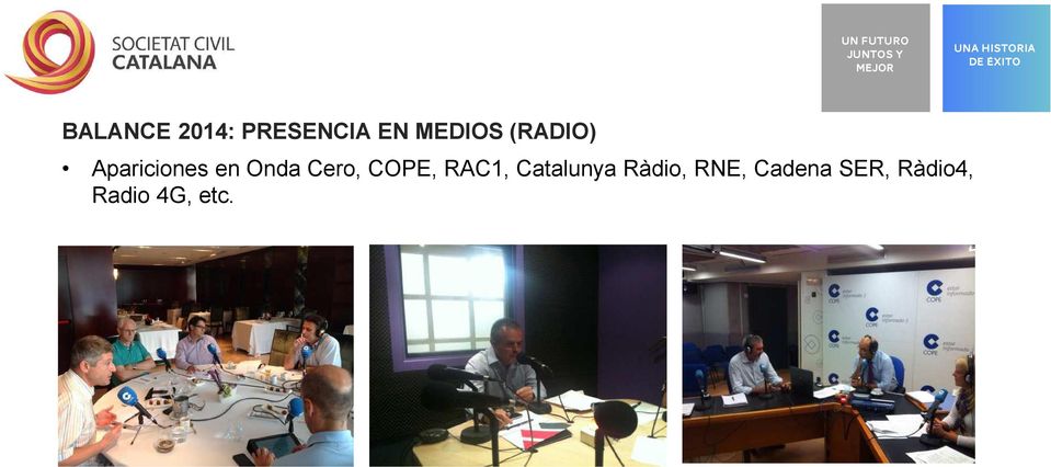 COPE, RAC1, Catalunya Ràdio, RNE,