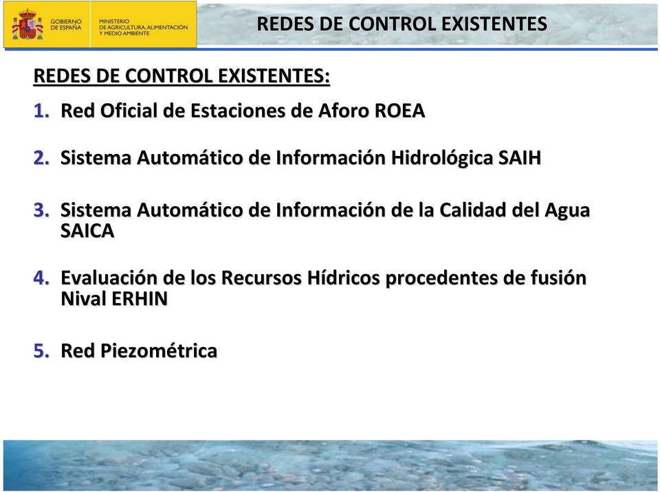 Sistema Automático tico de Información n Hidrológica SAIH 3.
