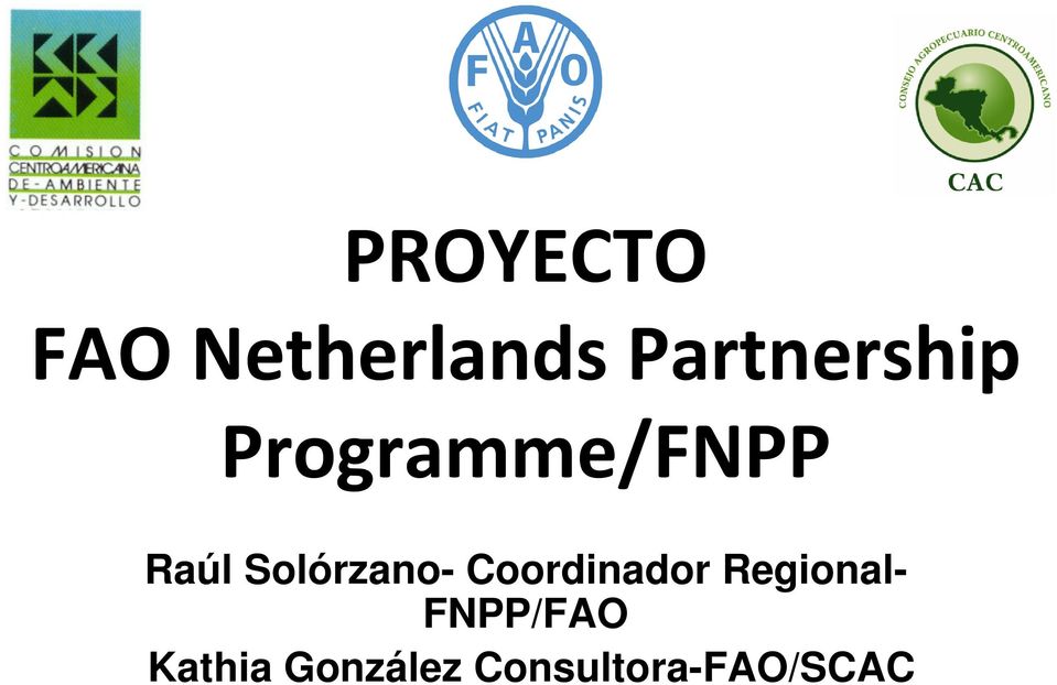 Programme/FNPP Raúl Solórzano-