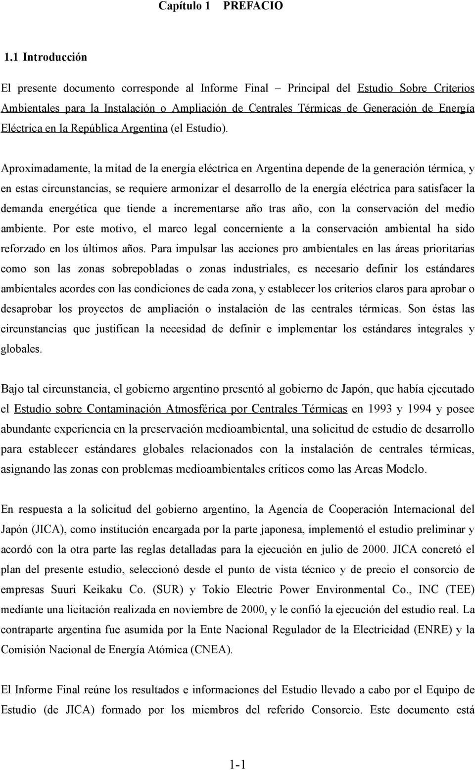 Eléctrica en la República Argentina (el Estudio).