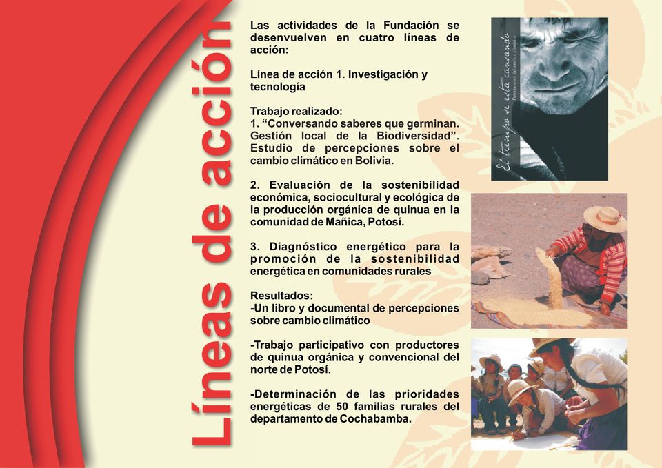 Evaluación de la sostenibilidad económica, sociocultural y ecológica de la producción orgánica de quinua en la comunidad de Mañica, Potosí. 3.