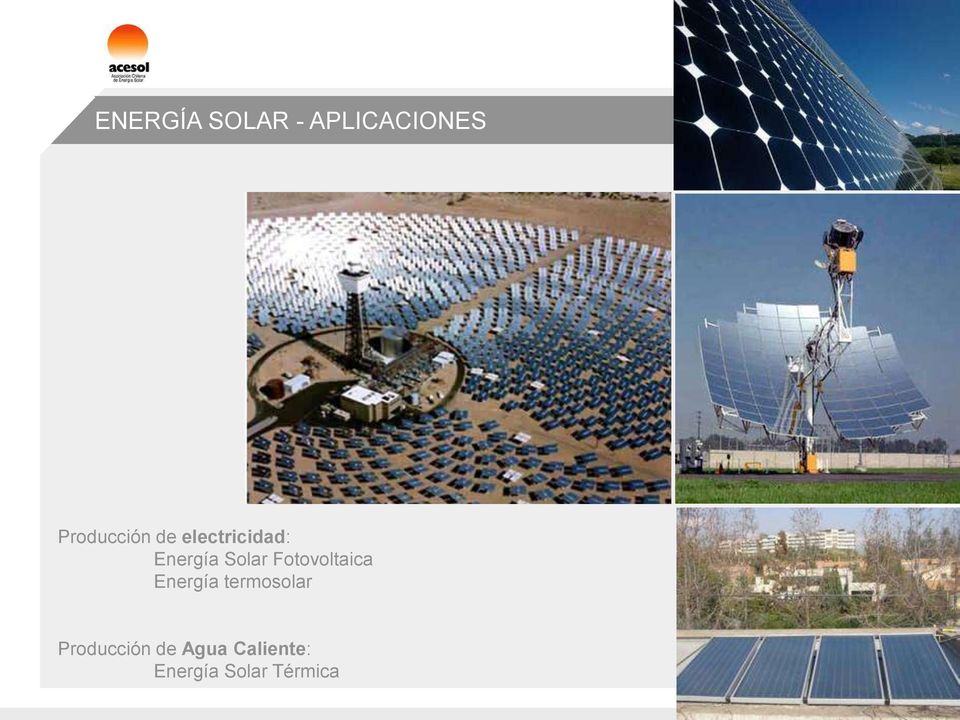 Energía Solar Fotovoltaica Energía termosolar