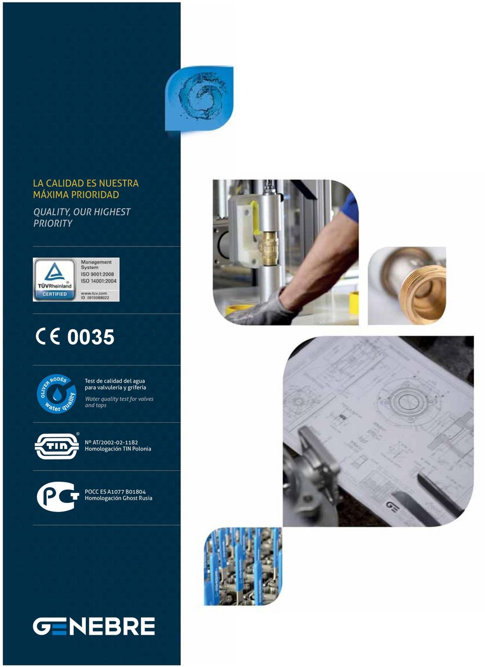 grifería Water quality test for valves and taps Nº