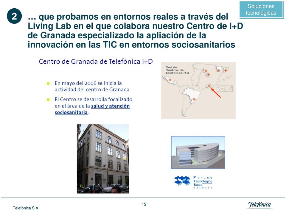 Granada especializado la apliación de la innovación en