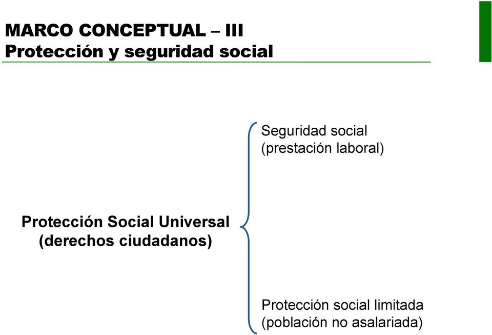 Protección Social Universal (derechos