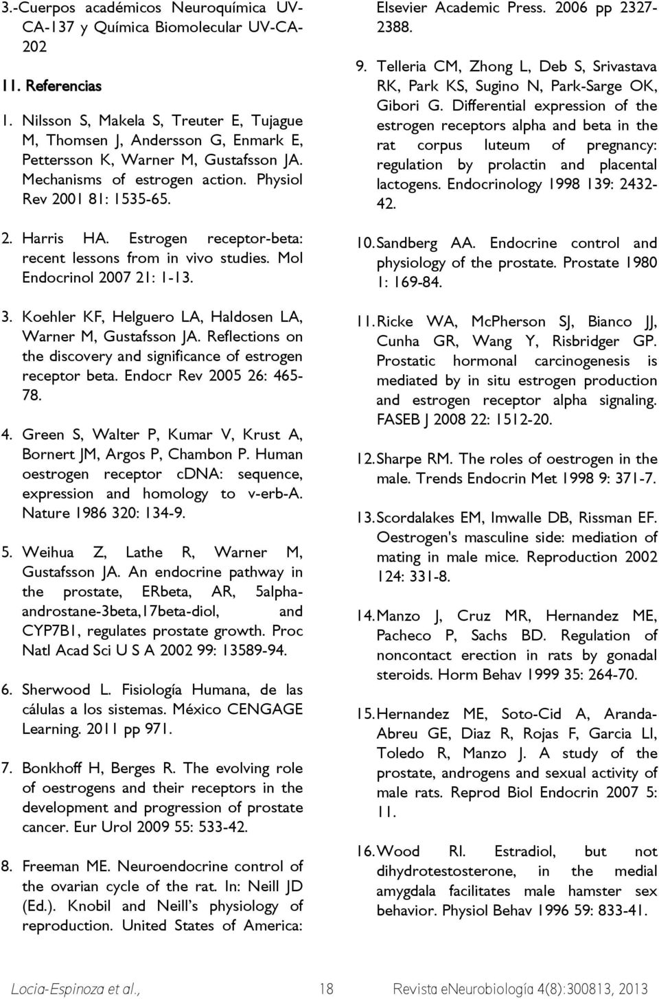 Estrogen receptor-beta: recent lessons from in vivo studies. Mol Endocrinol 2007 21: 1-13. 3. Koehler KF, Helguero LA, Haldosen LA, Warner M, Gustafsson JA.