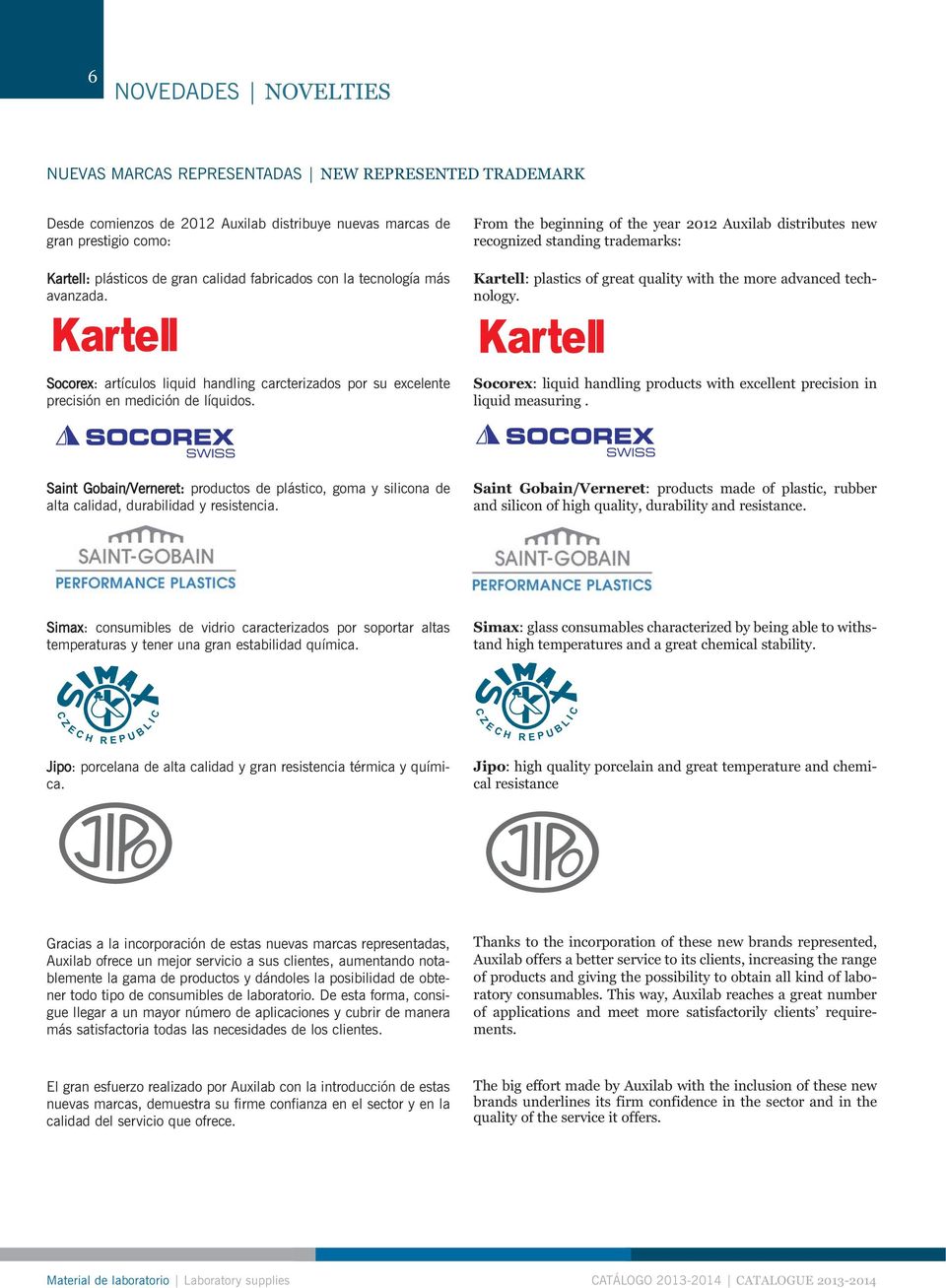 From the beginning of the year 2012 Auxilab distributes new recognized standing trademarks: Kartell: plastics of great quality with the more advanced technology.