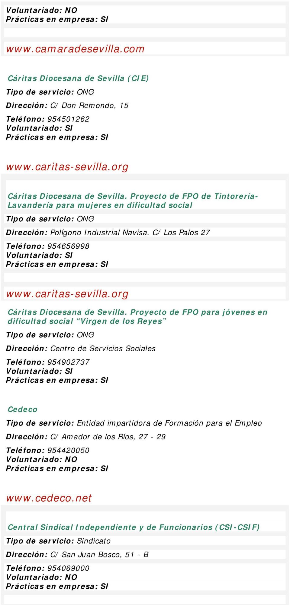org Cáritas Diocesana de Sevilla.