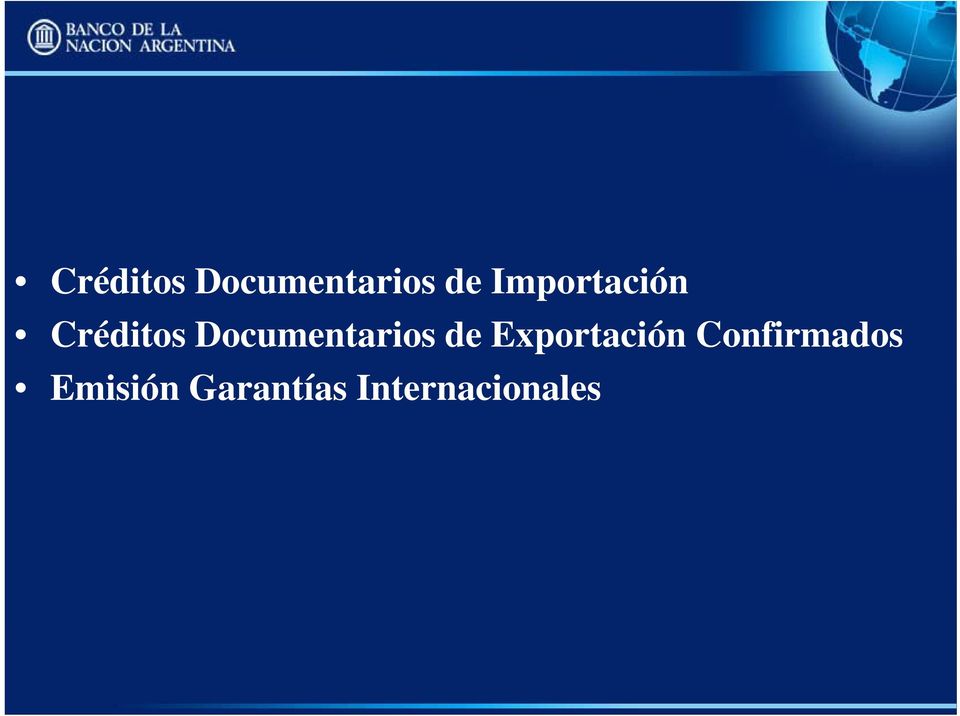 Documentarios de Exportación