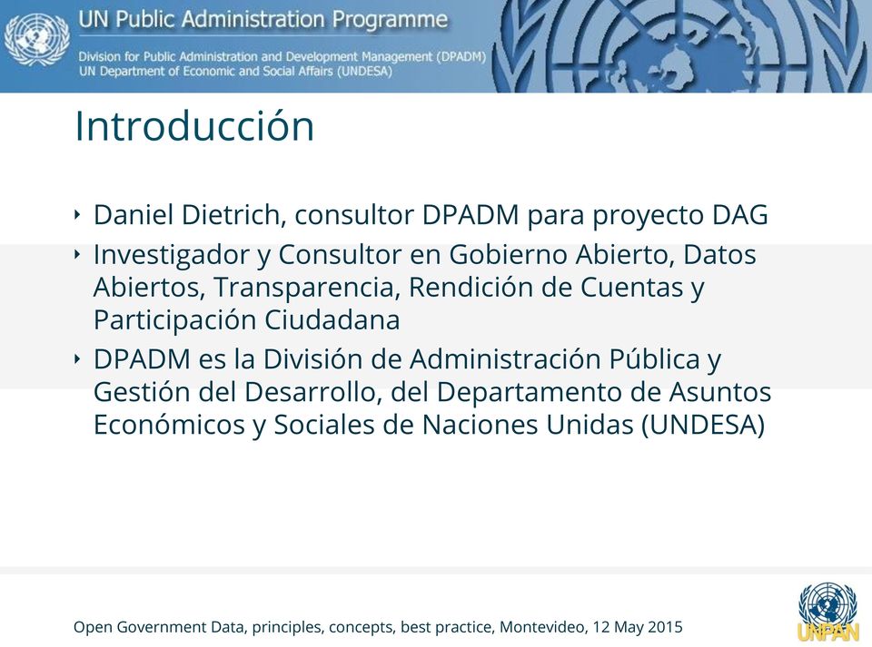 Participación Ciudadana DPADM es la División de Administración Pública y Gestión del
