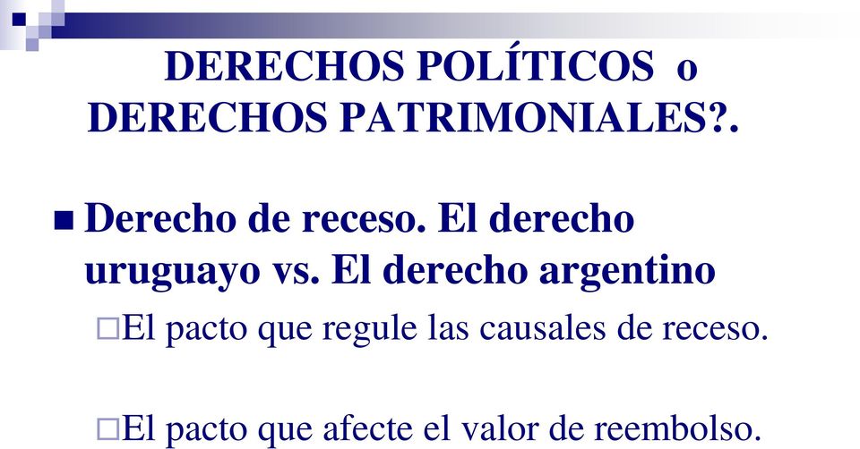 El derecho argentino El pacto que regule las