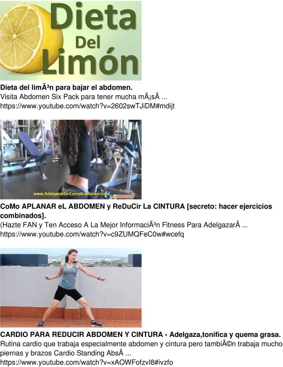 (Hazte FAN y Ten Acceso A La Mejor InformaciÃ³n Fitness Para AdelgazarÂ... https://www.youtube.com/watch?