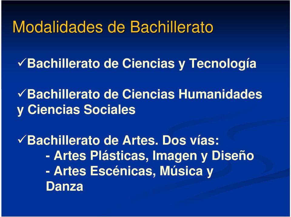 Ciencias Sociales Bachillerato de Artes.
