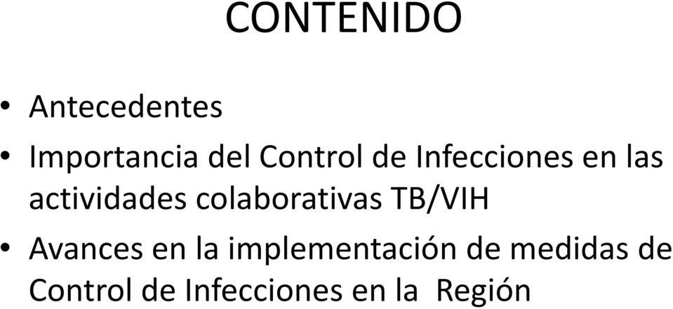 colaborativas TB/VIH Avances en la