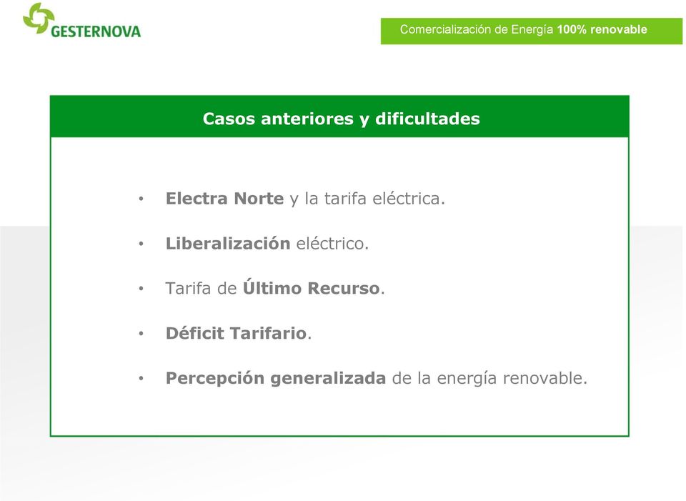 Liberalización eléctrico.