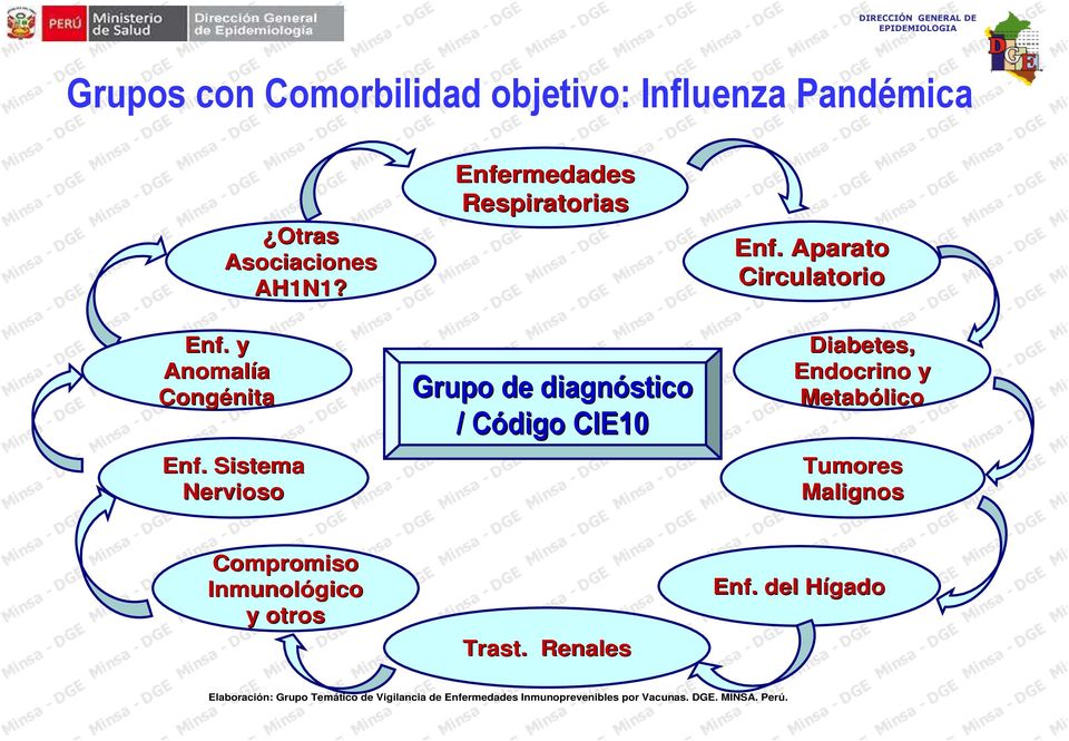 Sistema Nervioso Enfermedades Respiratorias Grupo de diagnóstico / Código C CIE10 Enf.