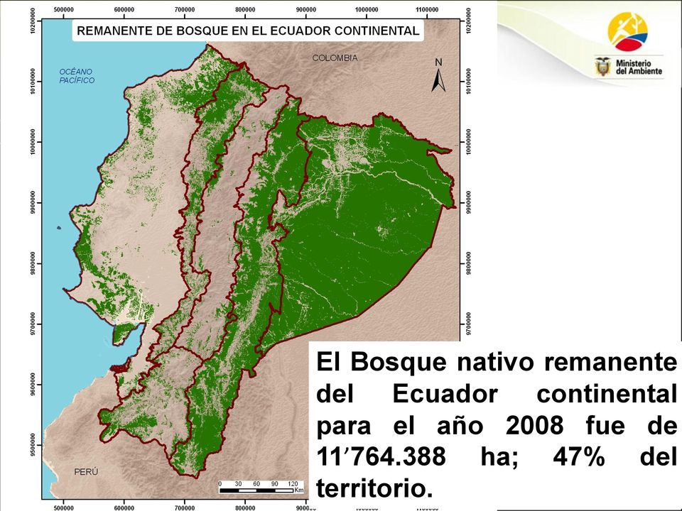 Ecuador continental 11 764.