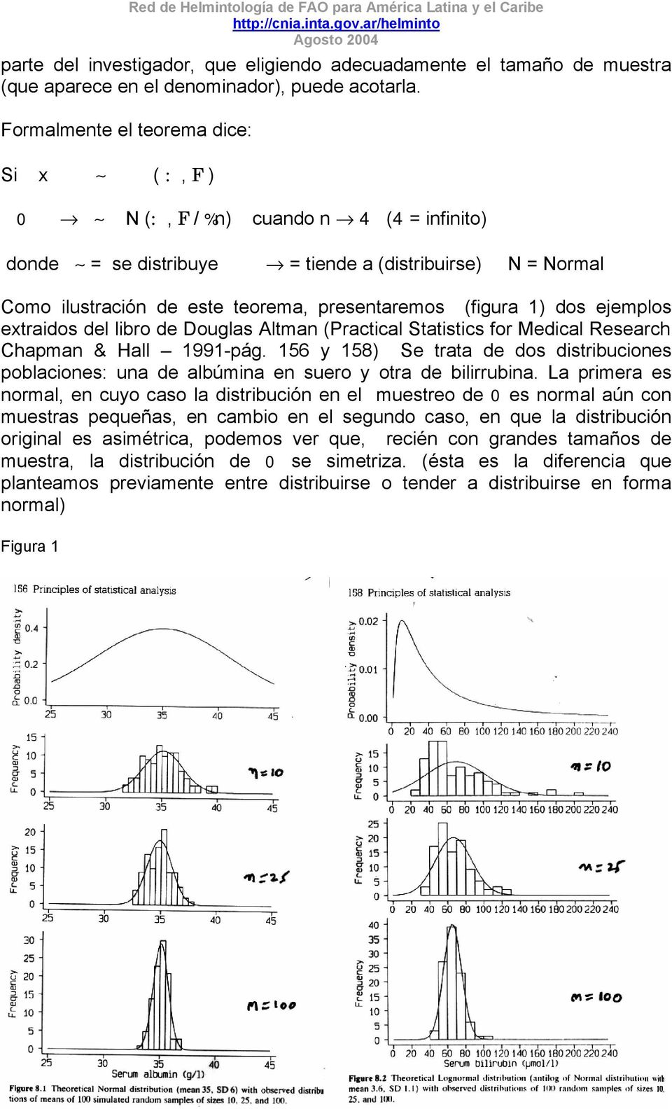 1) dos ejemplos extraidos del libro de Douglas Altman (Practical Statistics for Medical Research Chapman & Hall 1991-pág.