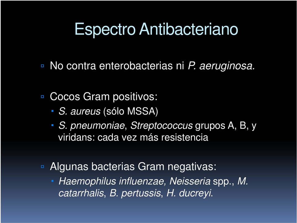 pneumoniae, Streptococcus grupos A, B, y viridans: cada vez más resistencia