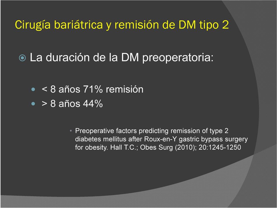 factors predicting remission of type 2 diabetes mellitus after