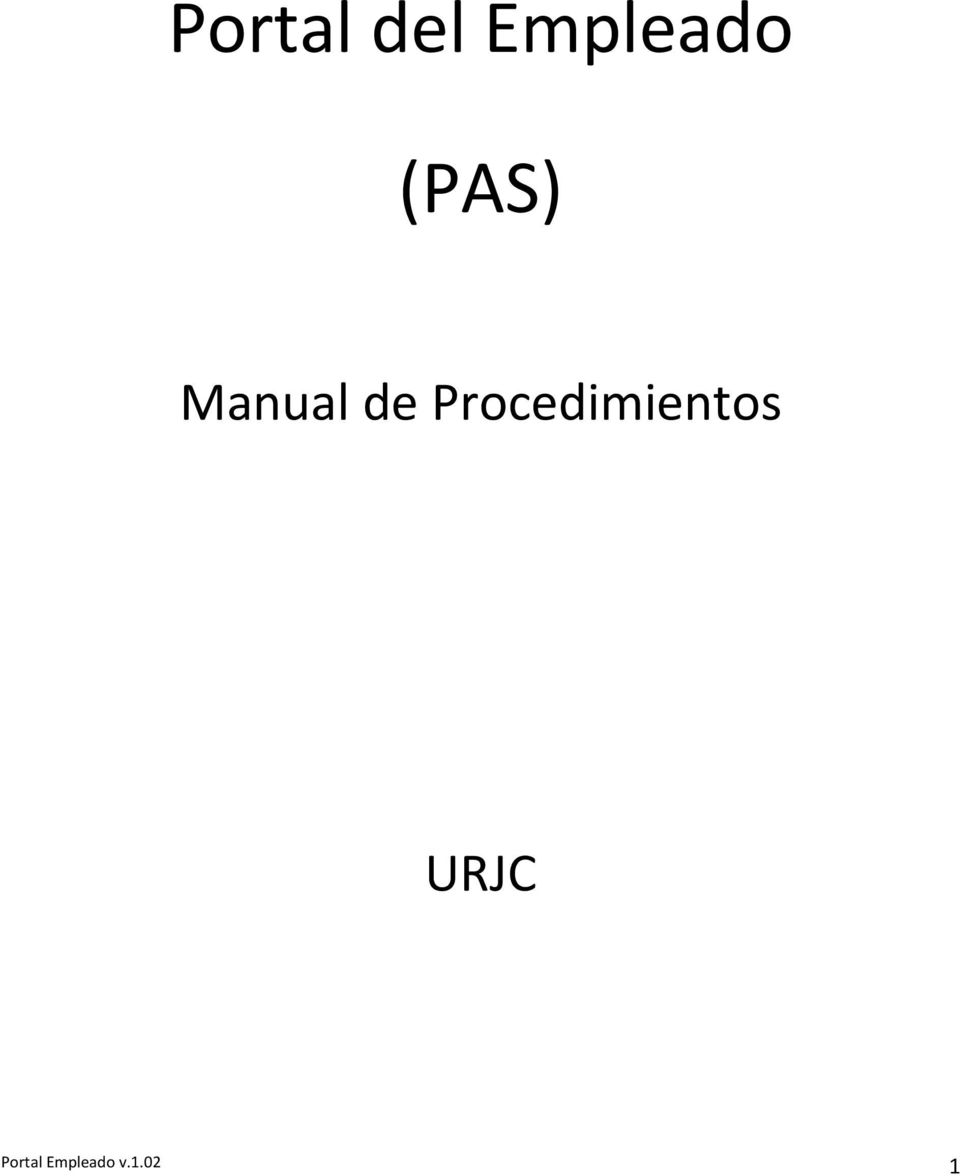 Procedimientos URJC