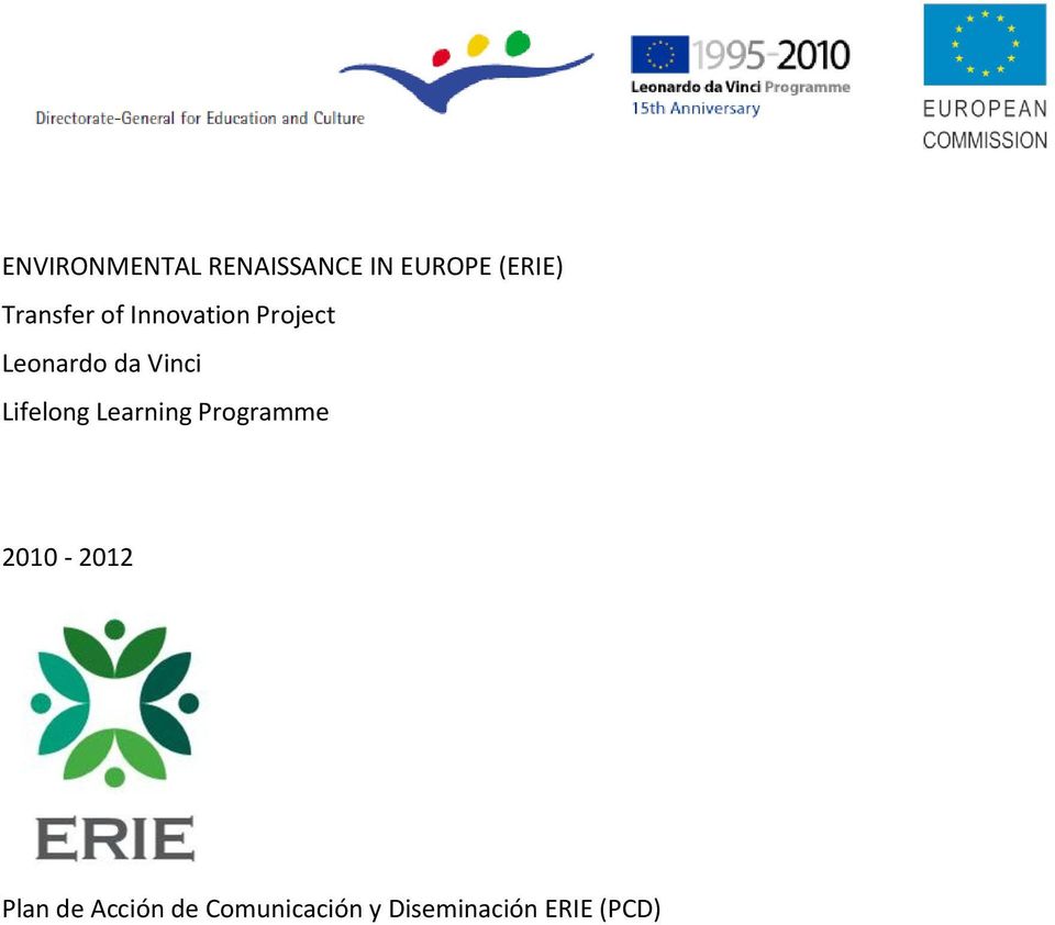 Vinci Lifelong Learning Programme 2010-2012