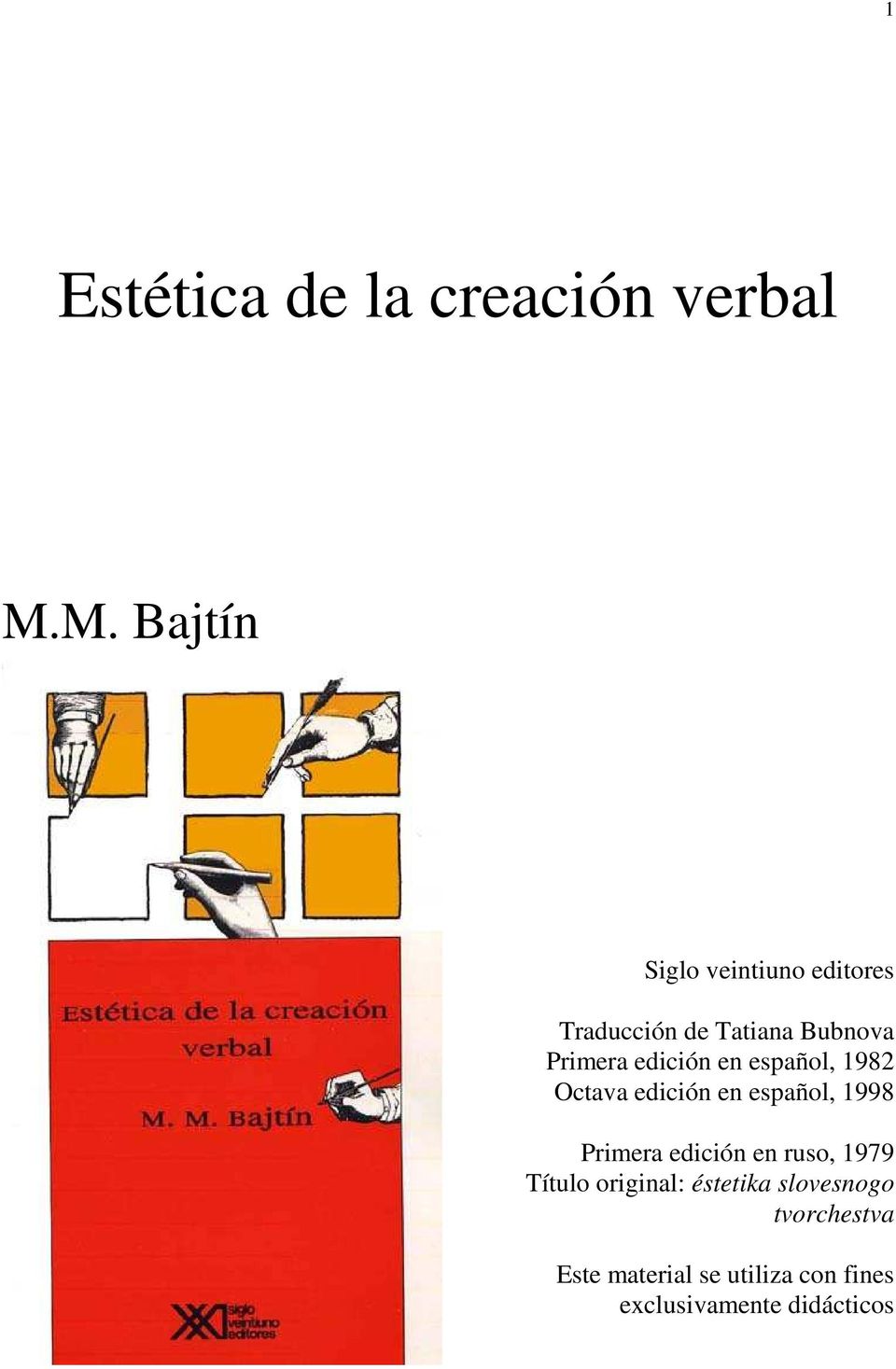 edición en español, 1982 Octava edición en español, 1998 Primera edición en