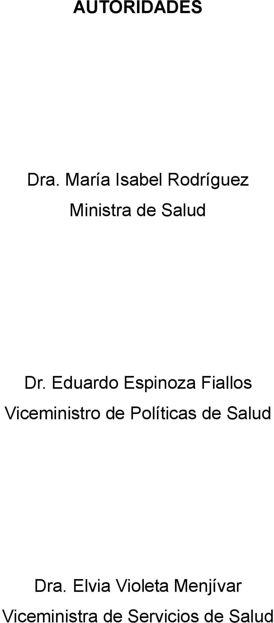Eduardo Espinoza Fiallos Viceministro de