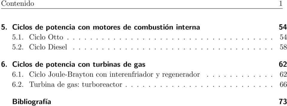 Ciclos de potencia con turbinas de gas 62 6.1.