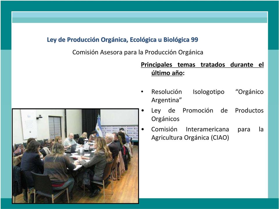 año: Resolución Isologotipo Orgánico Argentina Ley de Promoción de